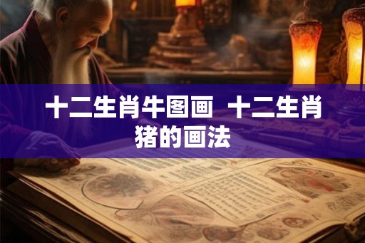 十二生肖牛图画  十二生肖猪的画法