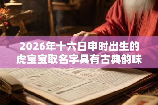2026年十六日申时出生的虎宝宝取名字具有古典韵味