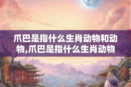 爪巴是指什么生肖动物和动物,爪巴是指什么生肖动物和动物的动物