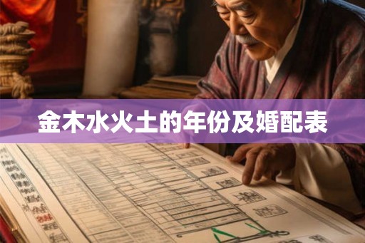金木水火土的年份及婚配表