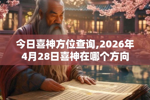 今日喜神方位查询,2026年4月28日喜神在哪个方向