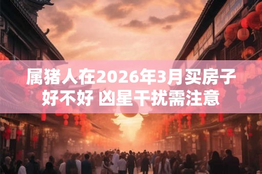属猪人在2026年3月买房子好不好 凶星干扰需注意