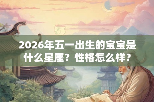 2026年五一出生的宝宝是什么星座？性格怎么样？