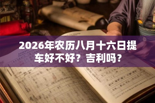2026年农历八月十六日提车好不好？吉利吗？