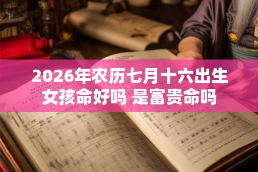 2026年农历七月十六出生女孩命好吗 是富贵命吗 2026年农历七月十六出生女孩命好吗 是富贵命吗