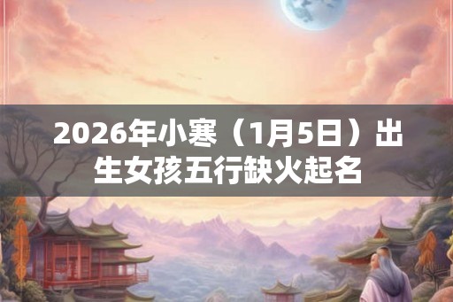 2026年小寒（1月5日）出生女孩五行缺火起名