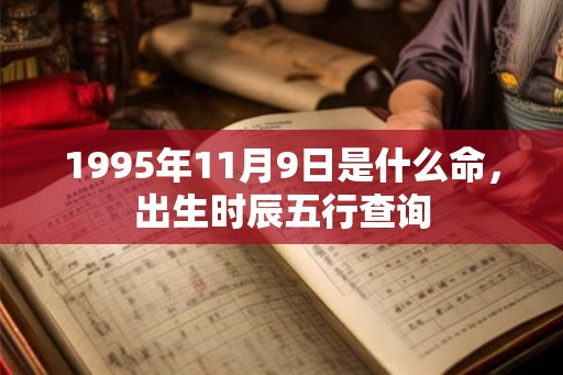1995年11月9日是什么命，出生时辰五行查询