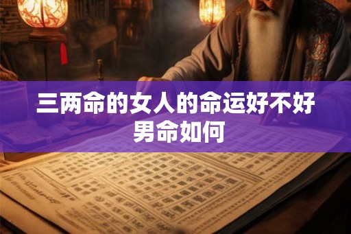 三两命的女人的命运好不好 男命如何