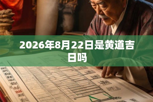 2026年8月22日是黄道吉日吗