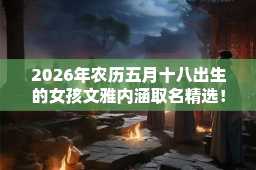 2026年农历五月十八出生的女孩文雅内涵取名精选！
