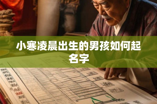 小寒凌晨出生的男孩如何起名字