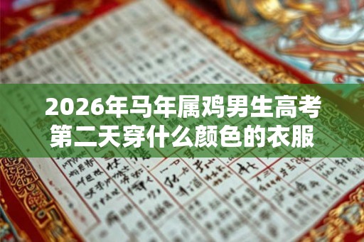 2026年马年属鸡男生高考第二天穿什么颜色的衣服