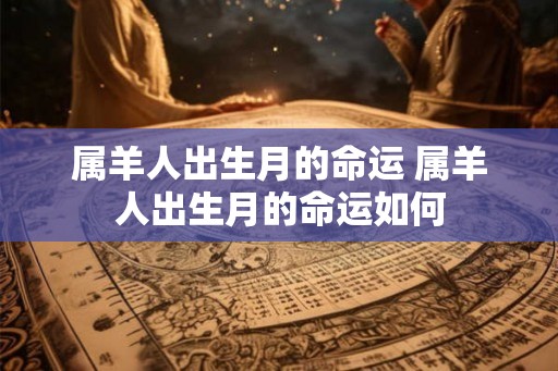 属羊人出生月的命运 属羊人出生月的命运如何