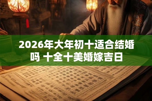 2026年大年初十适合结婚吗 十全十美婚嫁吉日
