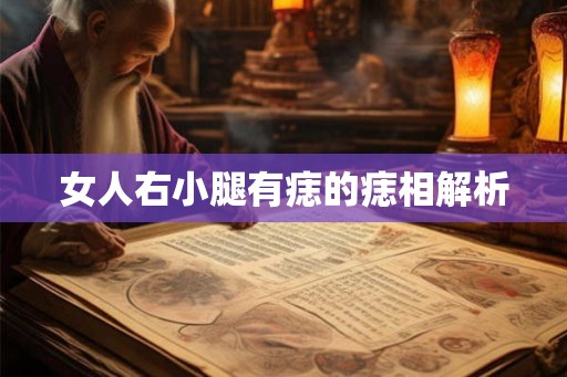 女人右小腿有痣的痣相解析