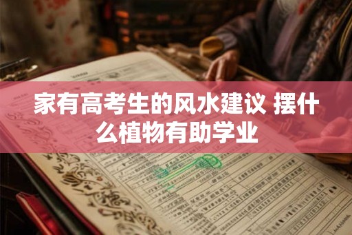 家有高考生的风水建议 摆什么植物有助学业