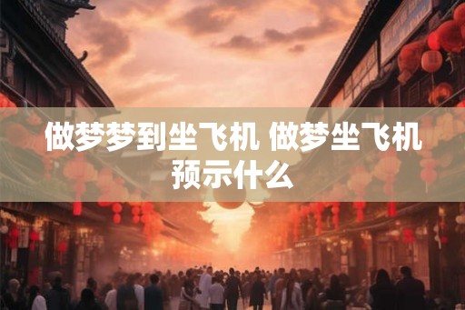 做梦梦到坐飞机 做梦坐飞机预示什么 做梦梦到坐飞机 做梦坐飞机预示什么