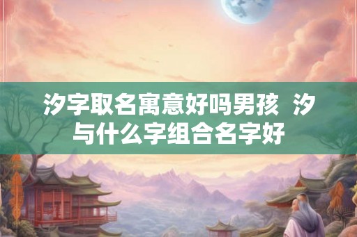 汐字取名寓意好吗男孩  汐与什么字组合名字好
