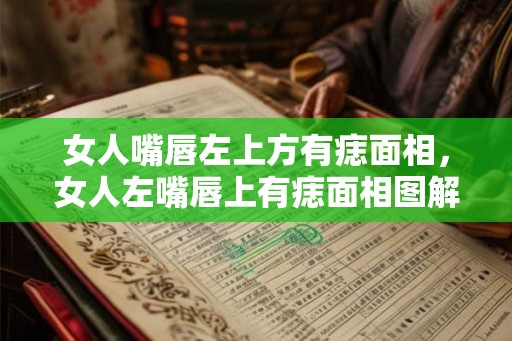 女人嘴唇左上方有痣面相，女人左嘴唇上有痣面相图解