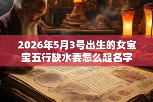 2026年5月3号出生的女宝宝五行缺水要怎么起名字 2026年5月3号出生的女宝宝五行缺水要怎么起名字