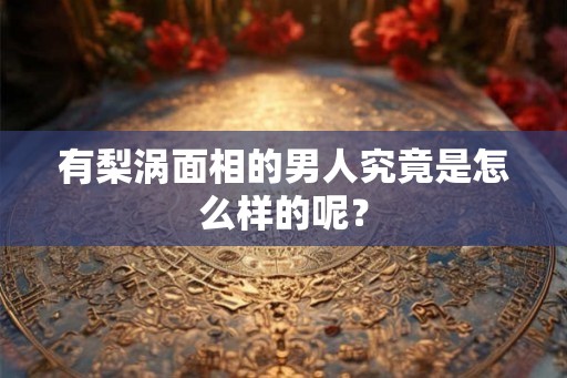 有梨涡面相的男人究竟是怎么样的呢？