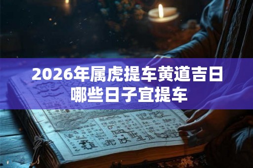 2026年属虎提车黄道吉日 哪些日子宜提车