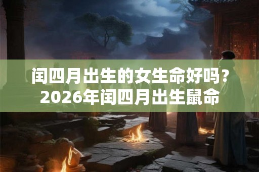 闰四月出生的女生命好吗？2026年闰四月出生鼠命