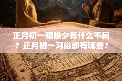 正月初一和除夕有什么不同？正月初一习俗都有哪些？