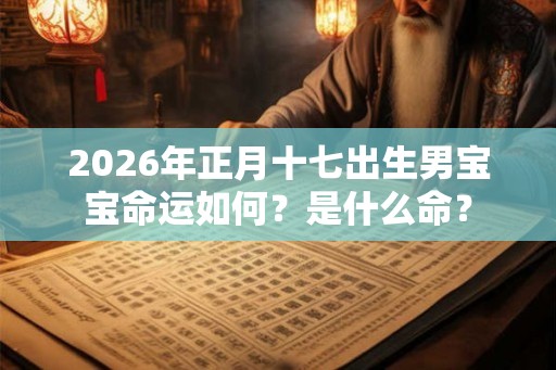 2026年正月十七出生男宝宝命运如何？是什么命？