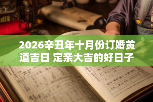 2026辛丑年十月份订婚黄道吉日 定亲大吉的好日子