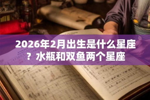 2026年2月出生是什么星座？水瓶和双鱼两个星座