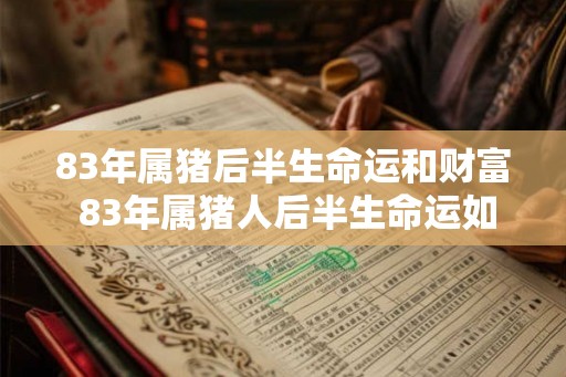 83年属猪后半生命运和财富 83年属猪人后半生命运如何