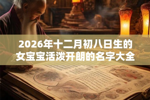 2026年十二月初八日生的女宝宝活泼开朗的名字大全
