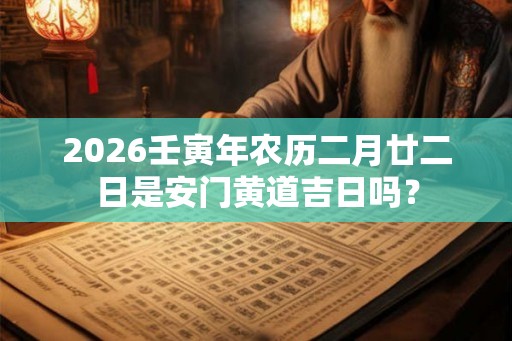 2026壬寅年农历二月廿二日是安门黄道吉日吗? 2026壬寅年农历二月廿二日是安门黄道吉日吗?
