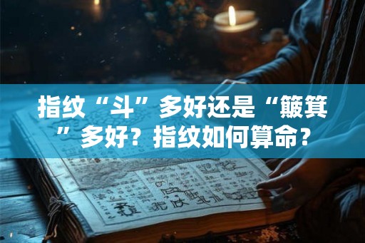 指纹“斗”多好还是“簸箕”多好？指纹如何算命？