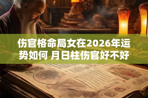 伤官格命局女在2026年运势如何 月日柱伤官好不好