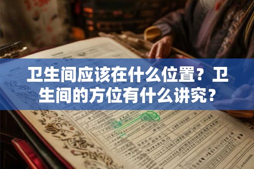卫生间应该在什么位置？卫生间的方位有什么讲究？