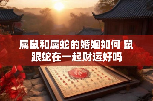 属鼠和属蛇的婚姻如何 鼠跟蛇在一起财运好吗