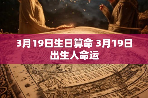 3月19日生日算命 3月19日出生人命运
