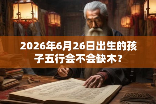 2026年6月26日出生的孩子五行会不会缺木？