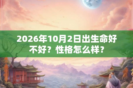 2026年10月2日出生命好不好？性格怎么样？