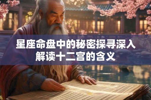 星座命盘中的秘密探寻深入解读十二宫的含义