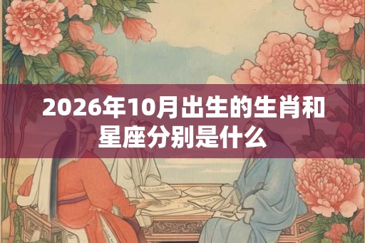 2026年10月出生的生肖和星座分别是什么