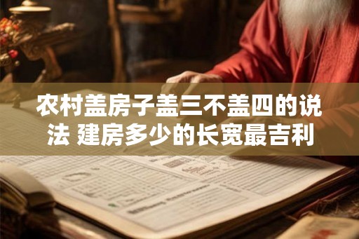 农村盖房子盖三不盖四的说法 建房多少的长宽最吉利
