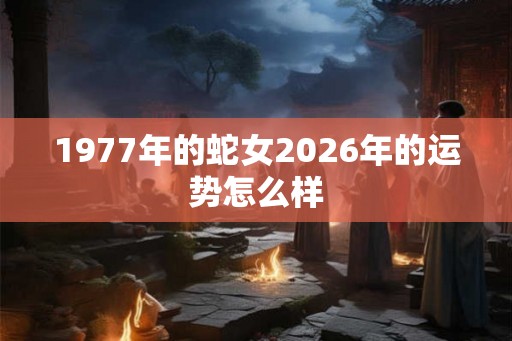 1977年的蛇女2026年的运势怎么样