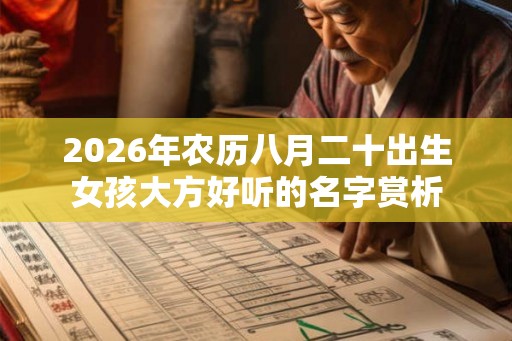 2026年农历八月二十出生女孩大方好听的名字赏析