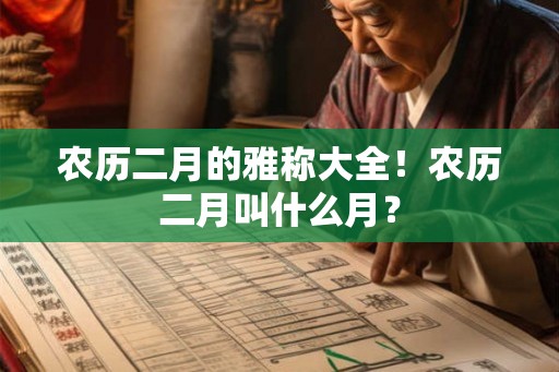 农历二月的雅称大全!农历二月叫什么月? 农历二月的雅称大全!农历二月叫什么月?