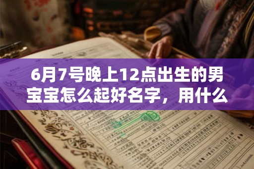 6月7号晚上12点出生的男宝宝怎么起好名字，用什么字好
