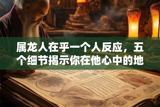 属龙人在乎一个人反应，五个细节揭示你在他心中的地位