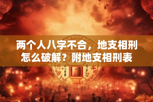 两个人八字不合，地支相刑怎么破解？附地支相刑表